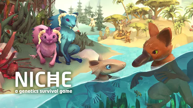 Niche: A Genetics Survival Game game art showing characters in their environment.