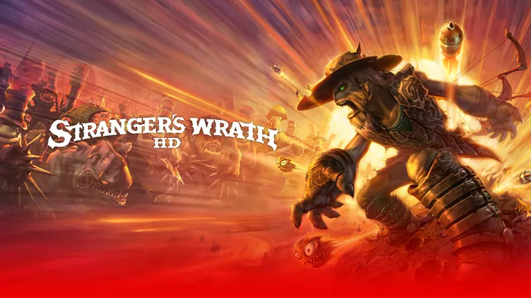 Oddworld: Stranger's Wrath HD game artwork featuring the fearsome bounty hunter Stranger
