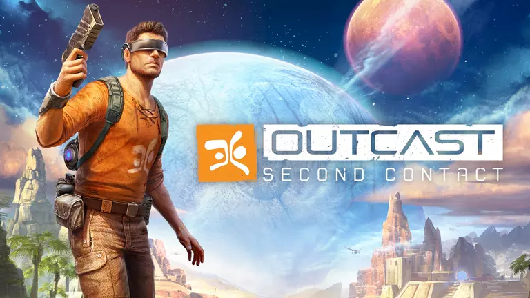 Outcast: Second Contact game cover artwork featuring Cutter Slade