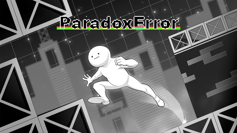Paradox Error game art showing a player jumping.