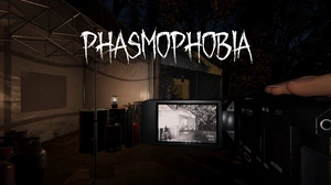 Phasmophobia game screenshot with logo