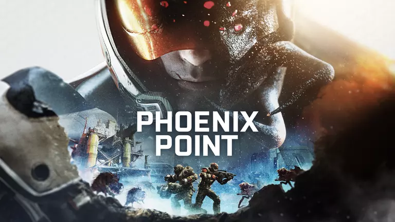 Phoenix Point game art showing players fighting against aliens.