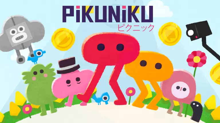 Pikuniku artwork featuring Piku, Niku, and other characters from the game