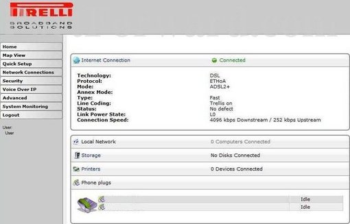 configurazione router pirelli drg a226m fastweb login