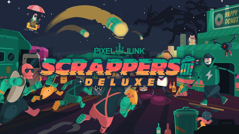 PixelJunk Scrappers Deluxe game cover artwork
