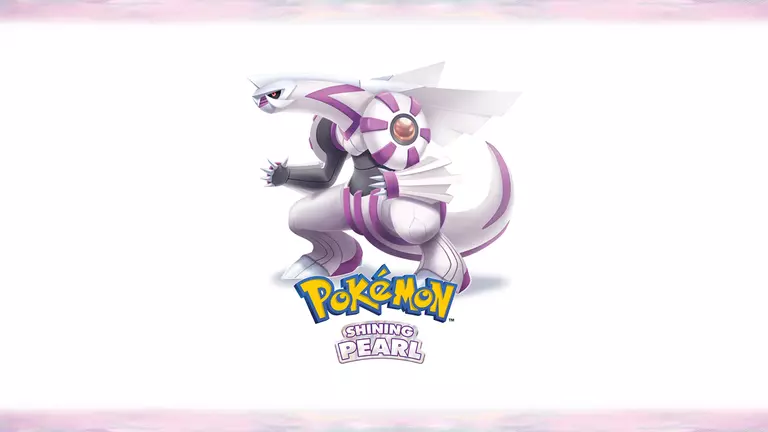 Pokémon Shining Pearl artwork featuring Palkia