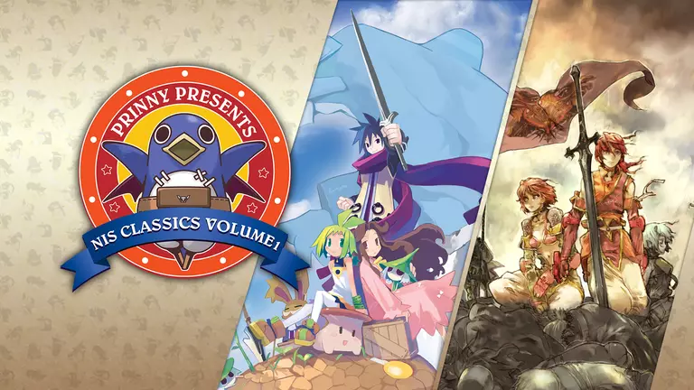 Prinny Presents NIS Classics Volume 1 game artwork with logo