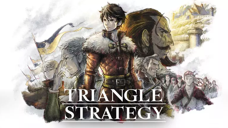 Triangle Strategy characters dressed for battle.