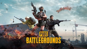 PUBG: Battlegrounds team of three players in game.
