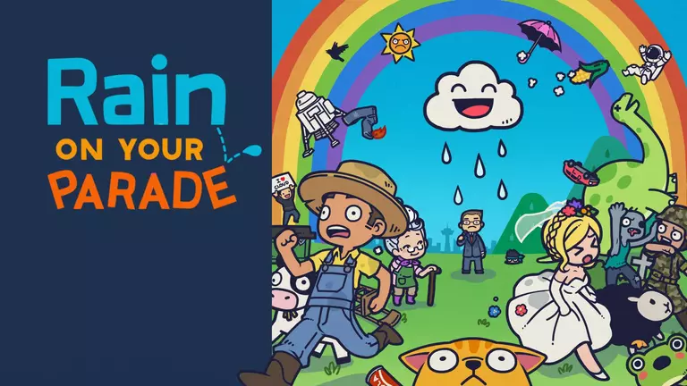 Rain on Your Parade game art showing characters.