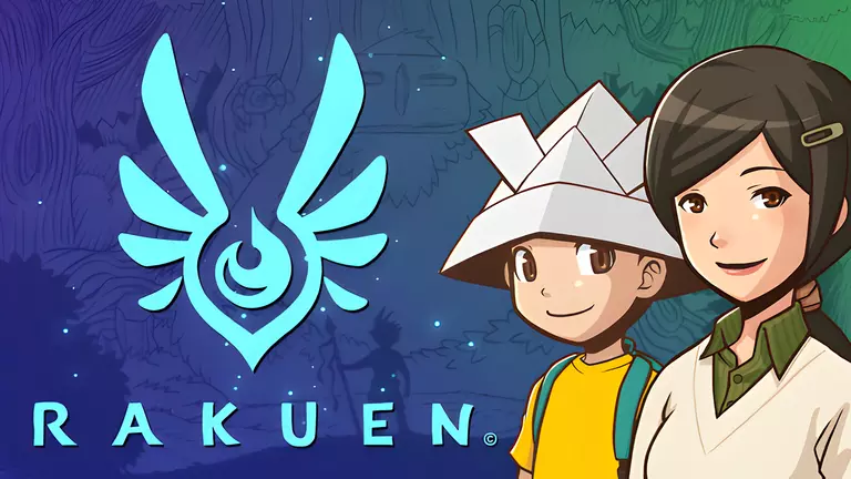Rakuen game cover artwork featuring a boy and his mother