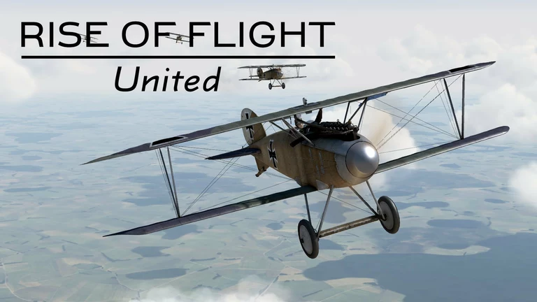 Rise of Flight United game screenshot with logo