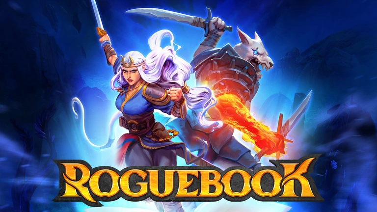 Roguebook game art showing characters holding swords.