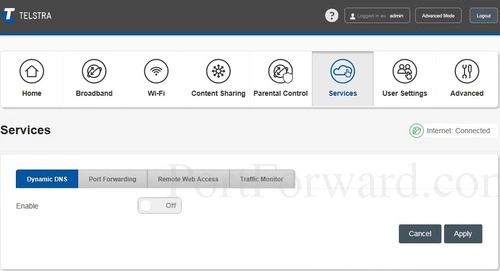 Sagemcom Fast 5355 Dynamic DNS