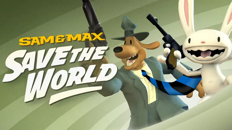 Sam & Max: Save the World artwork featuring the title characters holding guns