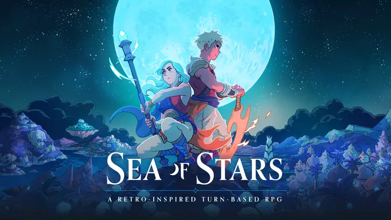 Sea of Stars game artwork featuring Valere and Zale