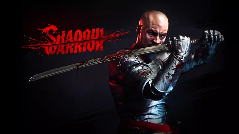 Shadow Warrior (2013) artwork featuring Lo Wang wielding a katana