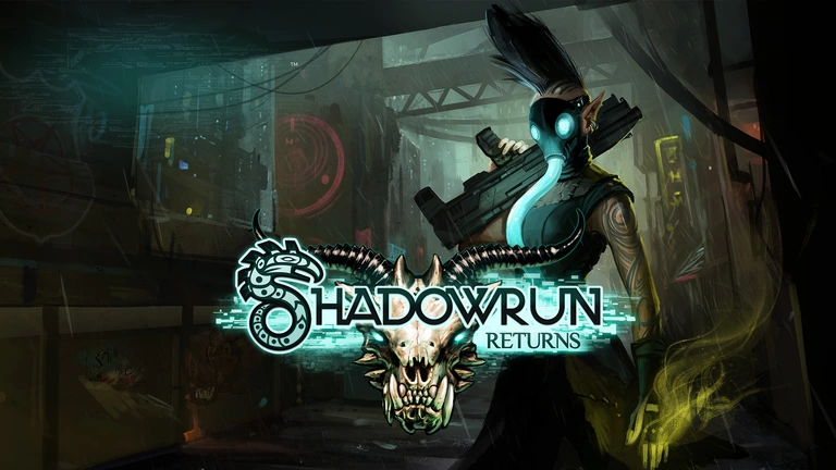 Shadowrun Returns character wearing a gas mask.