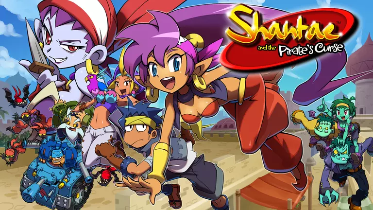 Shantae and the Pirate's Curse game art showing characters