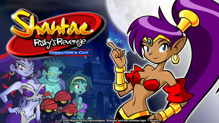 Shantae: Risky's Revenge - Director's Cut game art showing characters