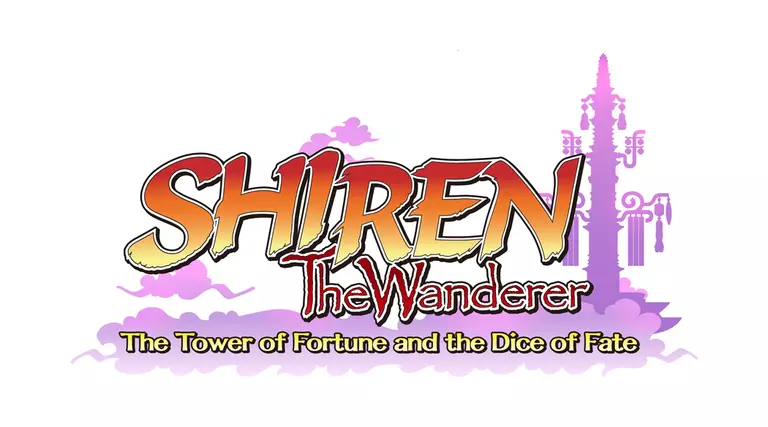 shiren the wanderer the tower of fortune and the dice of fate logo
