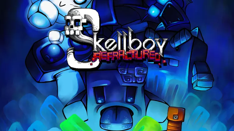 The Skellboy Refractured game art with a blue background