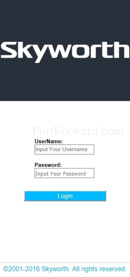 Forwarding Ports In A Skyworth Residential Gateway Router - roblox passwords and usernames 2016