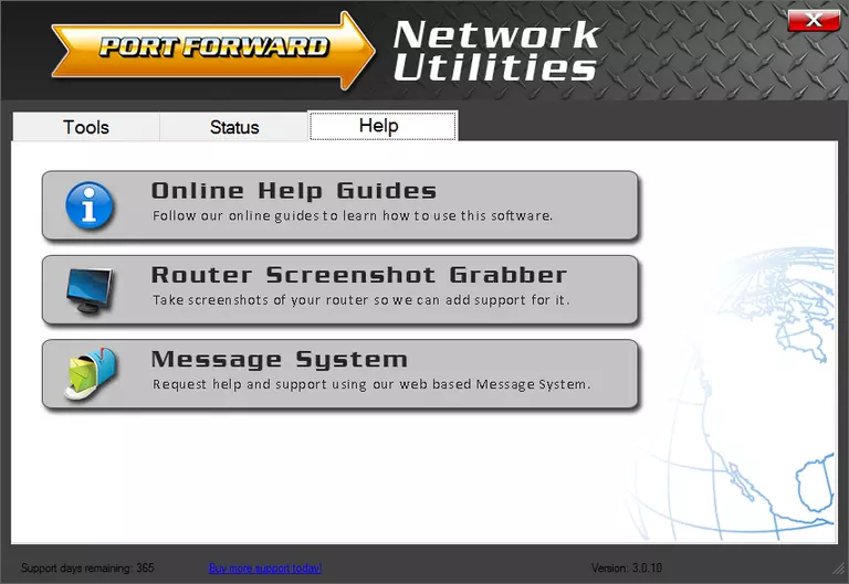 Network Utilities help page