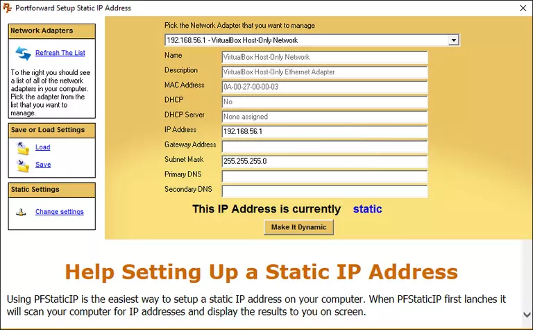 Static IP Setter