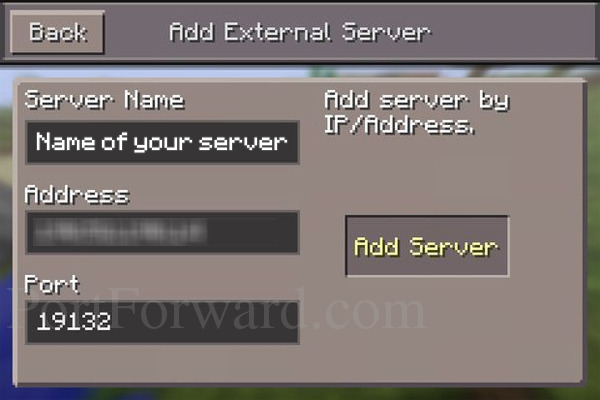 use local server multiplayer minecraft pe