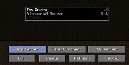 join Minecraft server