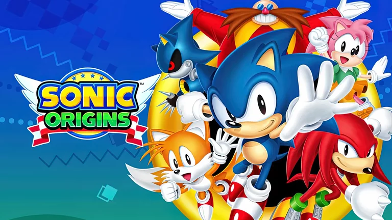 Sonic Origins game cover artwork featuring Sonic and friends
