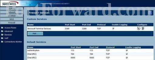 Easiest Way to Get an Open Port on the Sonicwall TZ-170 Router