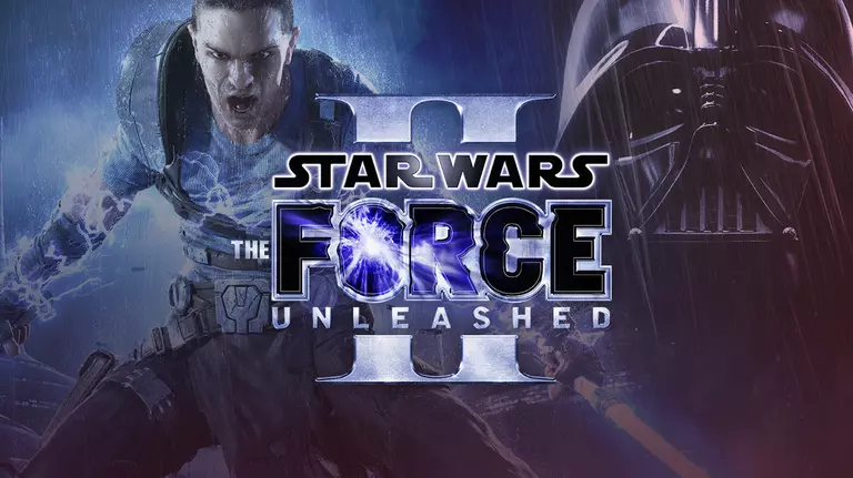 Star Wars: The Force Unleashed II game artwork featuring Starkiller and Darth Vader