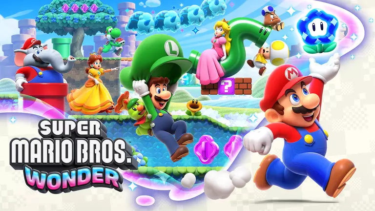 Super Mario Bros. Wonder game cover artwork