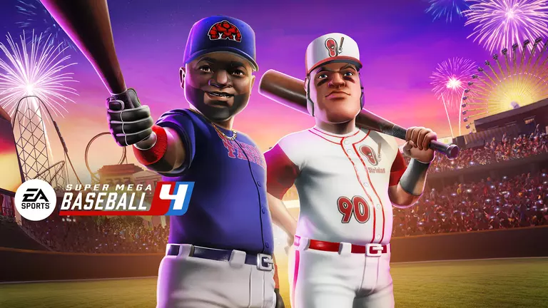 Super Mega Baseball 4 game cover artwork