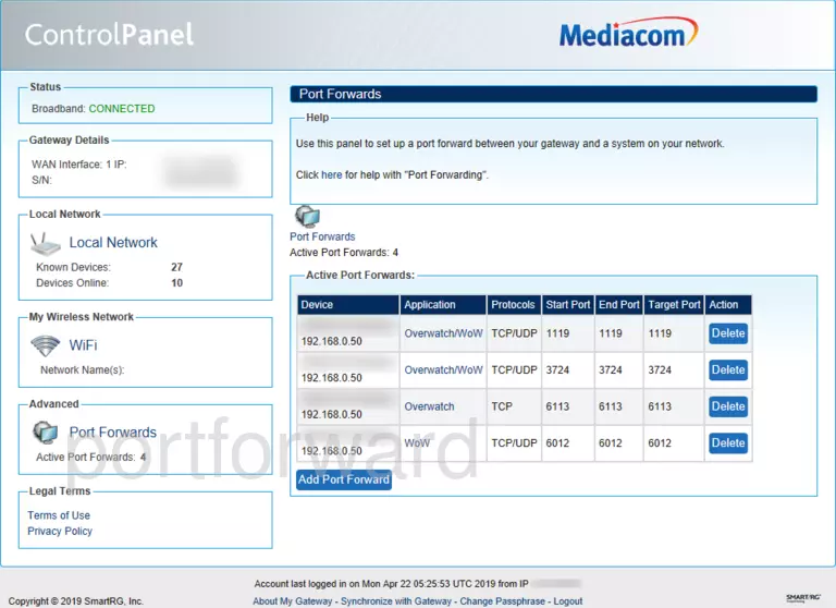 port forwarding