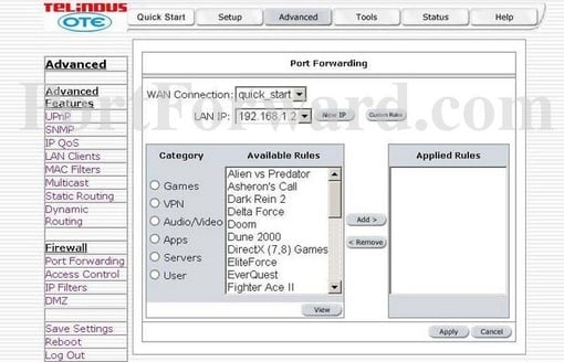 Telindus 1131 Screenshot 3