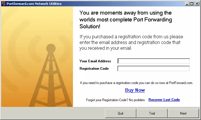 network utilities regscreen