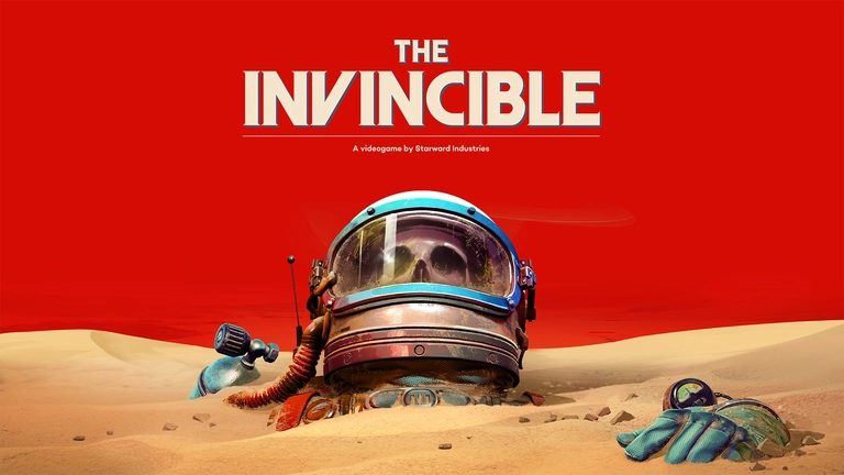 The Invincible game art showing a missing space-crew member buried in sand.