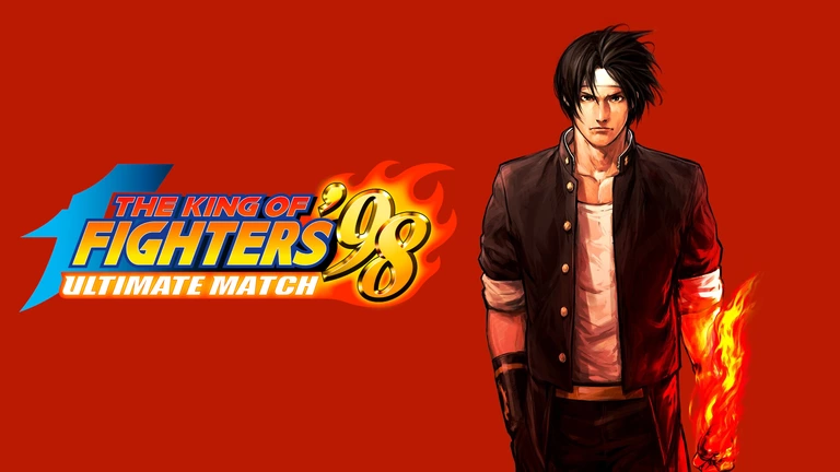 The King of Fighters '98: Ultimate Match game artwork featuring Kyo Kusanagi