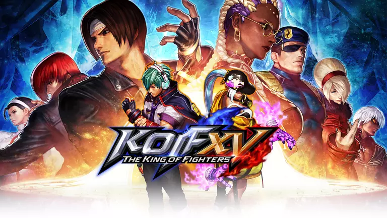 The King of Fighters XV artwork showing cast of fighters