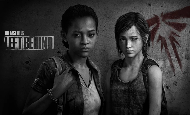 The Last of Us: Left Behind game artwork featuring Riley and Ellie