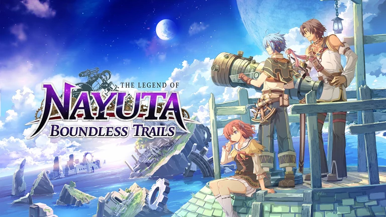 The Legend of Nayuta: Boundless Trails game characters on tower with a telescope.