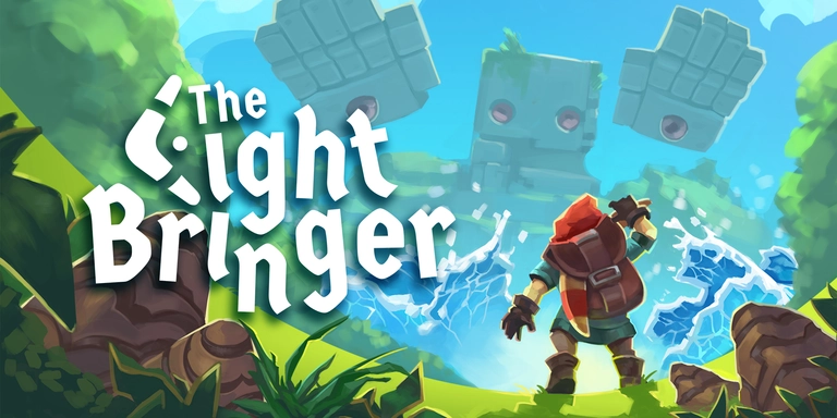 The Lightbringer game art showing a player with a boomerang.
