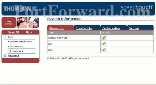 Thomson-Alcatel SpeedTouch510v4.0 Screenshot 2