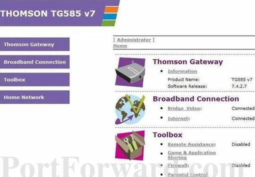 Thomson-Alcatel TG585v7