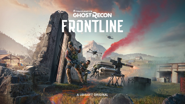 Tom Clancy's Ghost Recon: Frontline game art showing players in a battle.