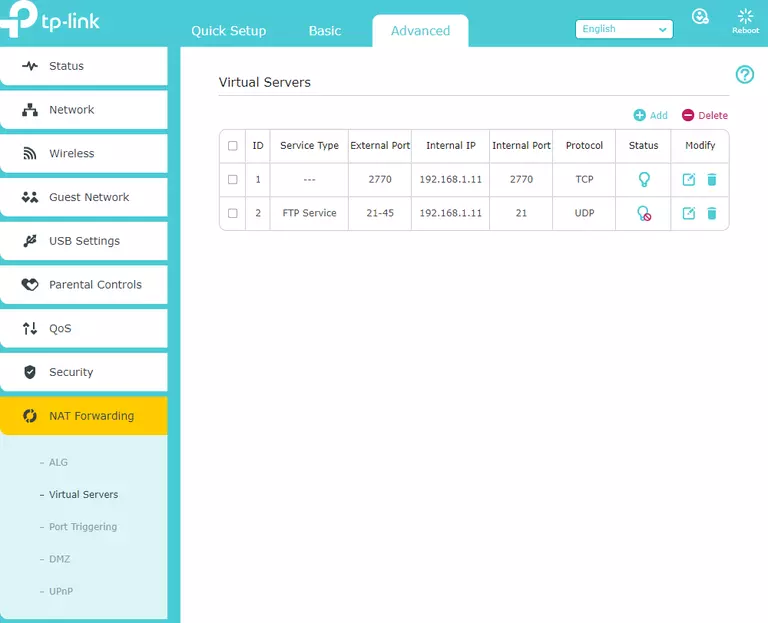 port forwarding