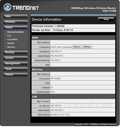 Настройка роутера trendnet tew 731br